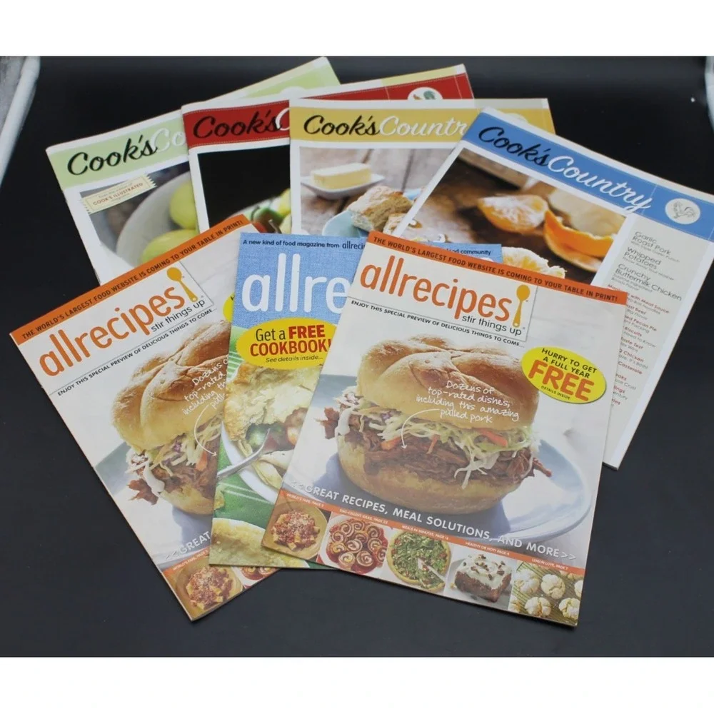 Lot of 25 Mixed Cooking Recipe Magazines Various Issues Food Meal Ideas